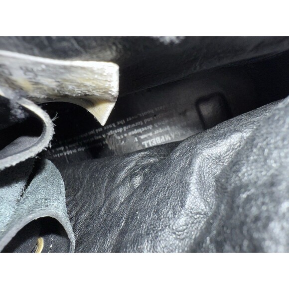 JEFFREY CAMPBELL Distressed Leather Combat Boots Aztec Foldover 2-Way Size 7 - Picture 15 of 15